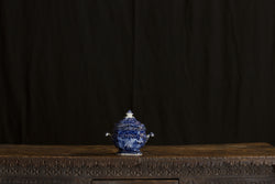 Staffordshire Sugar Bowl and Lid Flow Blue