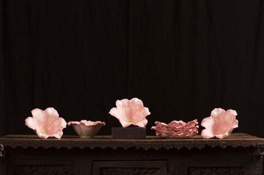 Ambiance Pink Lily Bowl and Plate