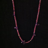 Ruby and Amethyst Teardrops Gold Closure