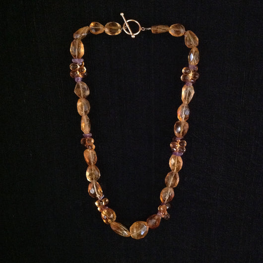 Citrine Faceted Ovals and Clusters
