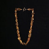 Citrine Faceted Briolettes and Ovals 14k Gold