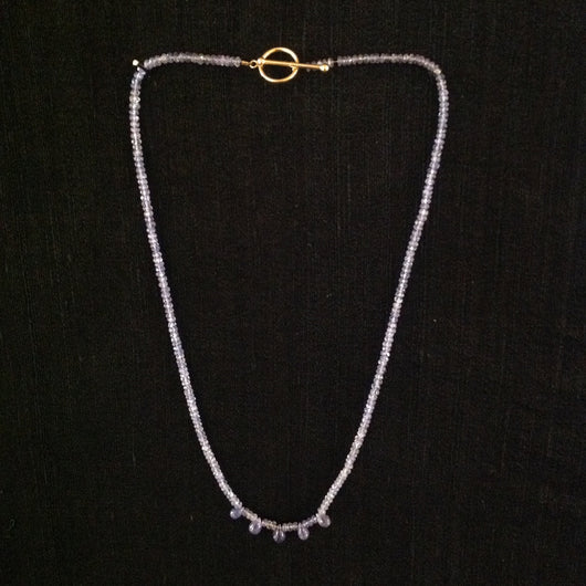Tanzanite Teardrop Necklace