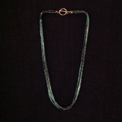 Emerald Three Strand Necklace
