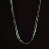 Emerald Three Strand Necklace