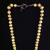 Gold Pearl Necklace