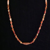 Carnelian and Roman Glass 24k Beads