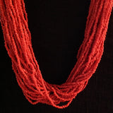 Red Coral Necklace Horn Closure