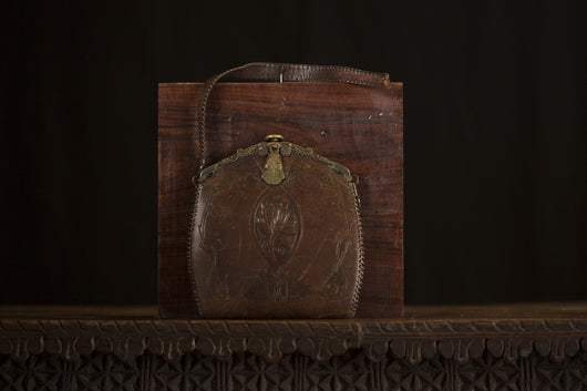 Art Nouveau Tooled Leather Purse