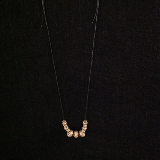 Thailand Sterling Hill Tribe Bead Necklace