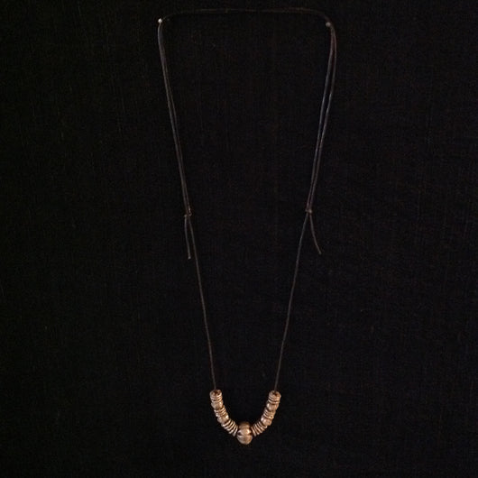 Thailand Sterling Hill Tribe Bead Necklace