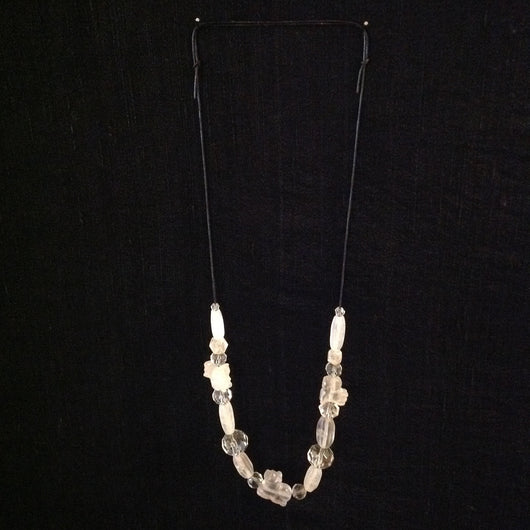 Antique Crystal Foo Dog Necklace