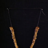 African Beads Sterling 24k Gold Bead Necklace
