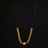 African Beads Sterling 24k Gold Bead Necklace