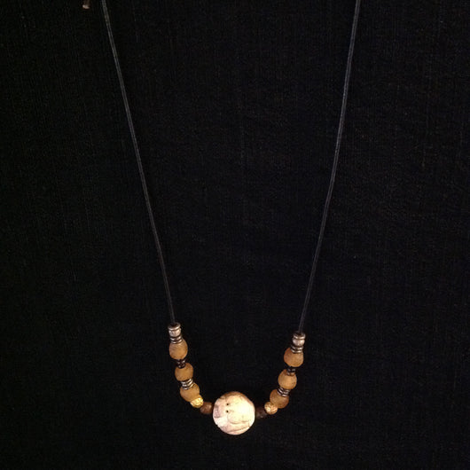Rare Carved Bone Necklace