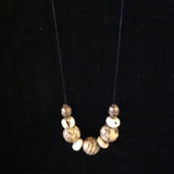 African Conch Shell and Silver Potato Beads