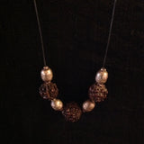 Rudraksha Beads Silver Potato Beads