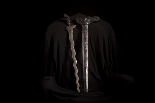 Keris Malay Weapon Double Edge Blade WWI