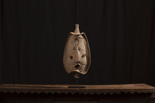 Ancestral Woven Yam Mask Papua New Guinea