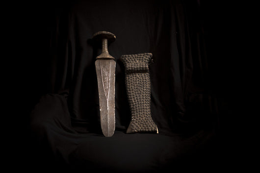 African Kuba Chief Nailhead Knife 1850's