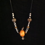 African Trade Bead Necklace Kopal Bead Crystal