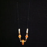 African Trade Bead Necklace Copal
