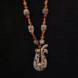 African Trade Beads and Jade Pendant