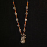 African Trade Beads and Jade Pendant