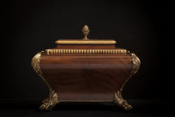 Maitland Smith Mahogany Sarcophagus Form
