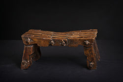 Hand Carved Wood Pillow Headrest