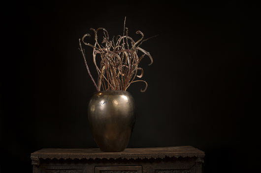 Ceramic Bronze Metallic Vase