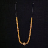 African Beads Sterling 24k Gold Bead Necklace
