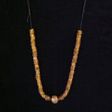 African Beads Sterling 24k Gold Bead Necklace