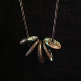 Turquoise Donut Wheel Chunky Necklace