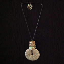 Turquoise Donut Hole Chunky Necklace