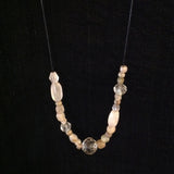 Antique Crystal Faceted Ancient Beads Necklace