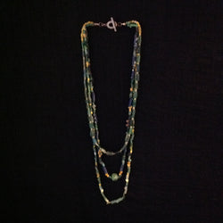 Ancient Roman Beads 3 Strand Necklace