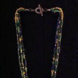 Ancient Roman Beads 3 Strand Necklace