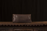 Medium Dark Brown Buffalo Leather Clutch