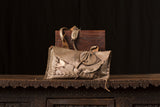Bronze Two Toned Leather Bag with Studs