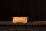 Tan Deerskin Leather Clutch and Rosette