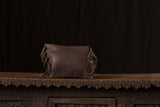 Small Dark Brown Clutch Buffalo Leather